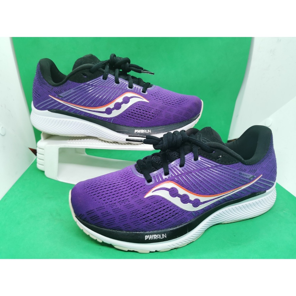 Saucony Guide 14 Women's Size 8.5 Running Walking Shoes Purple Black